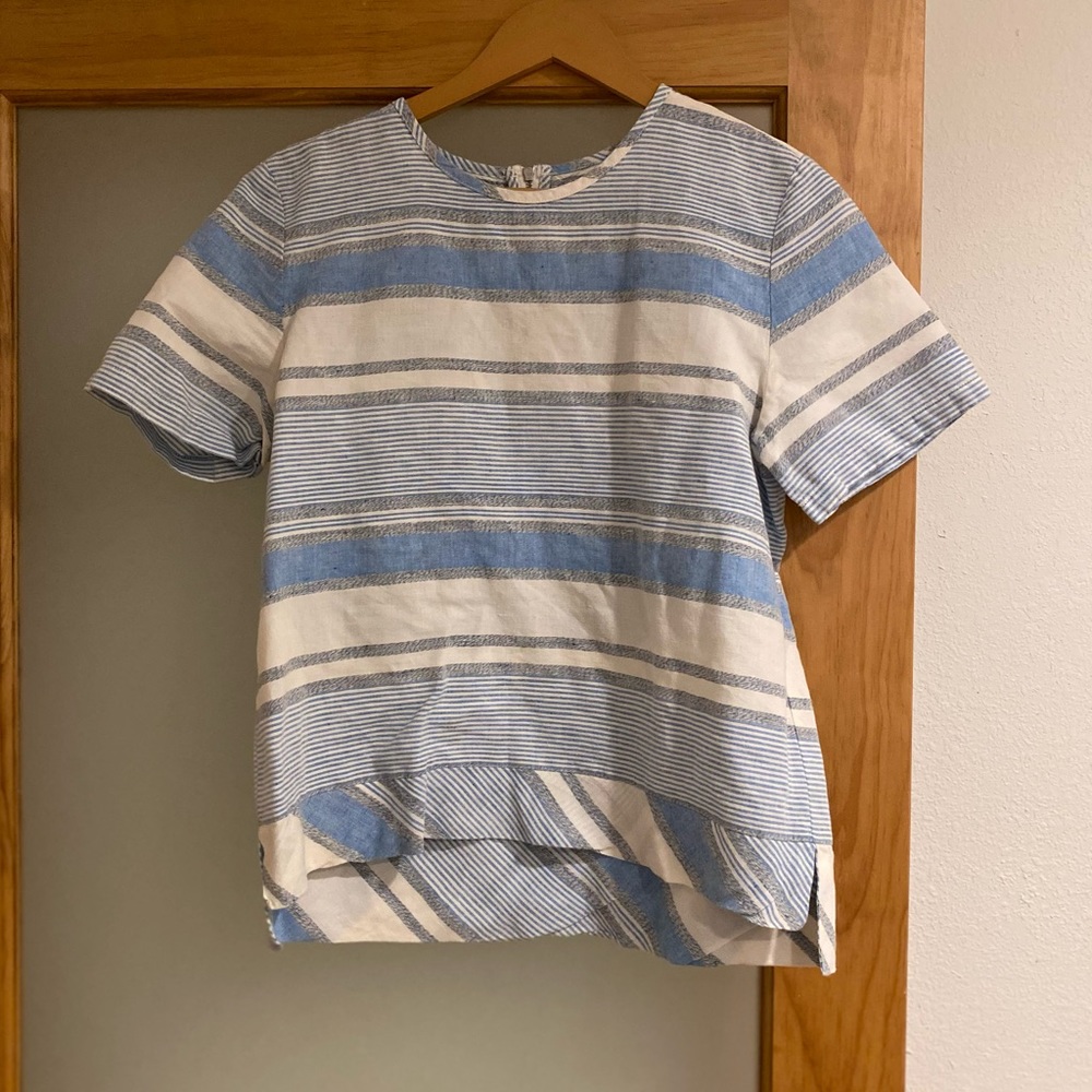 Blue Striped Lou & Grey Shirt